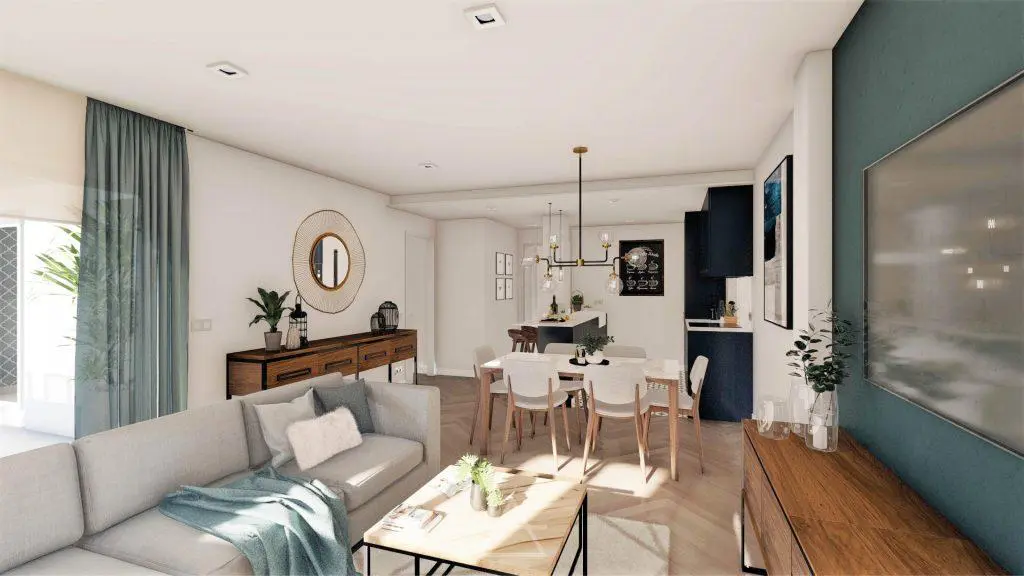 SALÓN-COCINA  PISO B